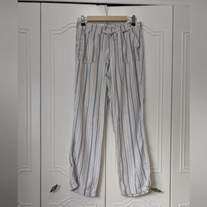 SO Gray and White Straight Leg Pants